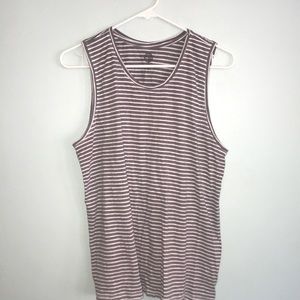 Grey striped tank top